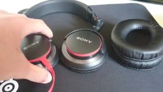 4K How to Upgrade Ear Pads on Sony MDRV55 DJ Headphones [upl. by Kal]