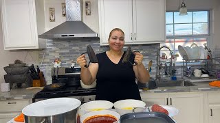 🇲🇽👌GORDITAS DE HARINA RELLENAS DE HUEVITOEN SALSA VERDE ROJA Y PICADILLO CON PAPAS 🥔 🇲🇽😋👌 [upl. by Madda306]