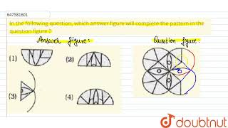 In the following question which answer figure will complete the pattern in the question figure [upl. by Boudreaux]