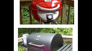 Seasoning My New CharBroil Charcoal Grill 800 and a Peek at My Patio Bistro Electric Grill [upl. by Kamat142]