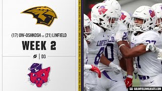 17 UWOshkosh vs 21 Linfield Highlights  D3 College Football 2024 [upl. by Edelsten653]