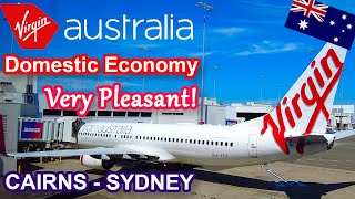 VIRGIN AUSTRALIA Domestic Economy  Cairns  Sydney  Economy flight review  B737800 [upl. by Gersham]