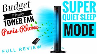 Budget Friendly Paris Rhone 36quot Tower Fan Remote Controlled Full Review 2022 💯 😁 [upl. by Mackintosh]