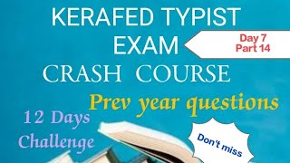 KERAFED TYPIST CRASH COURSE DAY 7 PART 14 kerafed typist examination masteringedutech word [upl. by Immac]