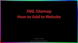 How Do I Add a Sitemap to My Website [upl. by Carmelo]