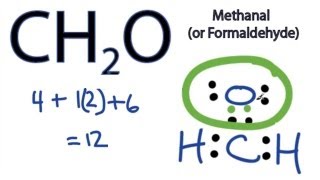 How to Draw the Lewis Dot Structure for CH2O Formaldehyde [upl. by Yllus216]