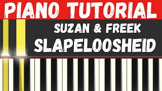 Suzan amp Freek  Slapeloosheid Piano Tutorial  Instrumental [upl. by Aicilegna]