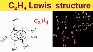 C2H4 Lewis StructureHow do you draw the Lewis structure for C2H4 [upl. by Olethea]