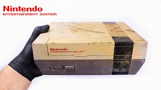 Nintendo NES Console Restoration and Repair  Retro Nintendo 1985 Retrobright  ASMR [upl. by Lleirbag]