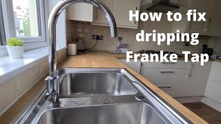 How to fix dripping Franke kitchen mixer tap with current parts  full tutorial [upl. by Shiekh]