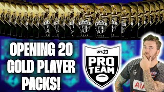 AFL 23 PRO TEAM OPENING 20 GOLD PLAYER PACKS AFL23 AFL PROTEAM AFL23PROTEAM [upl. by Ellezaj]