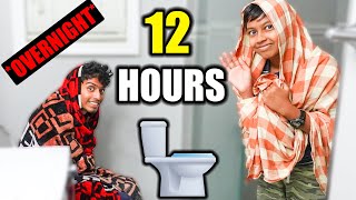 WE SPENT OVERNIGHT IN BATHROOM 🚽 😜  PRANKED VAJRE INSIDE 😂  VelBros Tamil [upl. by Mcdermott915]