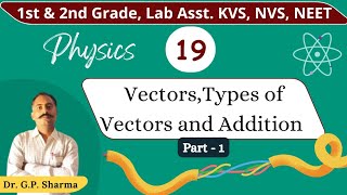 Vectors  Rpsc Physics First Second GradeNVSKVSEMRS and LAB ASSISTANT [upl. by Ykcir]