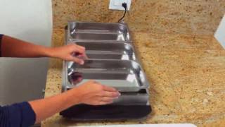 This food warming tray is extremely easy to assemble and use [upl. by Anwahsat339]