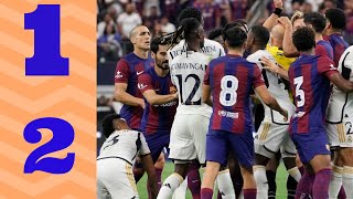 HIGHLIGHTS REAL MADRID 1  2 FC BARCELONA SUMNER MATCH ALL GOALS [upl. by Ylatan]