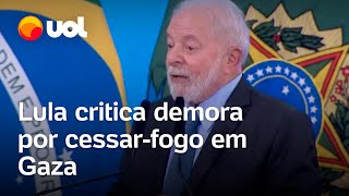 Lula critica demora por cessarfogo em Gaza Depois de 14 mil mortos [upl. by Martel578]