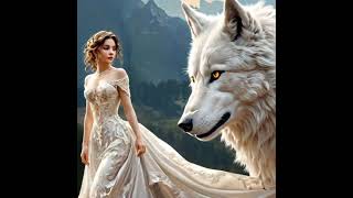 My Ivory DireWolf is beautifulDirewolveswolfwolvespetswolvesdogfypforyouforyoupagereelsai [upl. by Hairim975]