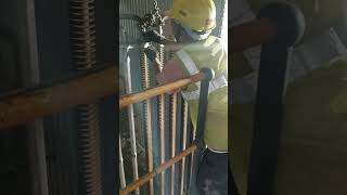 Economiser coil installation Economiser short shortvideo boiler [upl. by Yadseut]