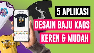 5 Aplikasi Desain Baju Kaos di Hp Android Mudah dan Bagus untuk Pemula [upl. by Peyter]