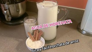 AGUA DE HORCHATA CREMOSITAHORCHATA DE ARROZAGUA FRESCA [upl. by Kenwood]