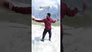 Snow fall enjoy in Himachal Pradesh travel indiancastle mountains foodculture flowervalley [upl. by Franchot940]