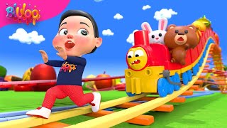 Train Choo Choo Song  Colorful Train  BluLoo Nursery Rhymes amp Kids Songs [upl. by Ladnik]