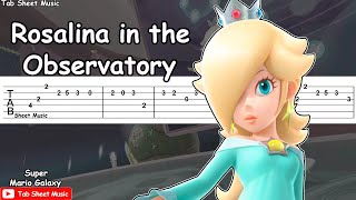 Super Mario Galaxy  Rosalina in the Observatory Guitar Tutorial [upl. by Atreb]