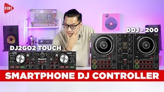 SMARTPHONE amp IOS DJ CONTROLLER  PIONEER DDJ 200 VS NUMARK DJ2GO2 TOUCH  DOMS DJ INDONESIA [upl. by Madaih]