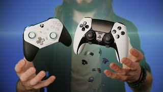 PS5 DualSense EDGE vs Xbox Elite Controller [upl. by Ahsuas]