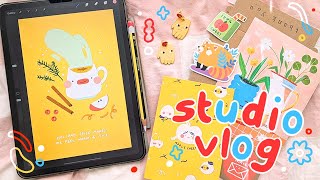 ☀ STUDIO VLOG 48 ☀ How I Procrastinate  Doing Everything Besides Work [upl. by Eadahs]