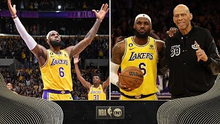 LeBron James Breaks Kareem’s AllTime Scoring Record  NBA on TNT [upl. by Homerus]