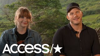 Chris Pratt Recalls Going On A Date To Jurassic Park In 93 Bryce Dallas Howard On Fallen Kingdom [upl. by Bevin962]