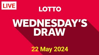 The National Lottery Lotto draw Result from Wednesday 22 May 2024  Lottoresultslive [upl. by Rawdan]