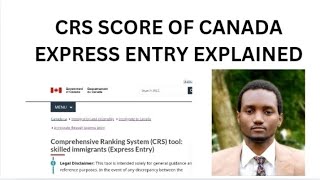 crs score calculator  crs score canada  canada immigration  improve crs score  express entry [upl. by Euqinu]