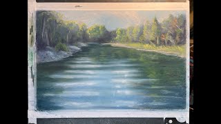 Water scene using NuPastel [upl. by High]