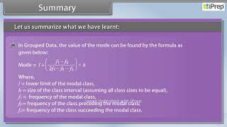 Summary  Statistics  Statistics  Math  Class 10th  iPrep [upl. by Enileuqcaj342]