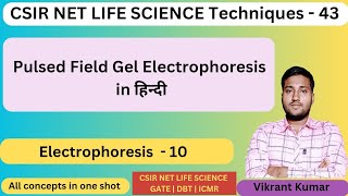 pulsed field gel electrophoresis by Vikrant sir  CSIR NET LIFE SCIENCE [upl. by Ailema664]