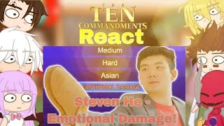 The Ten Commandments React Steven He  Emotional Damage StevenHe Gacha Club Edition [upl. by Dearr]