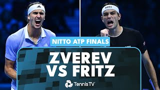 Alexander Zverev vs Taylor Fritz SemiFinal THRILLER  Nitto ATP Finals 2024 Highlights [upl. by Glorianna937]