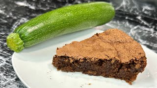 Avec une courgette préparez le meilleur fondant au chocolat 🍫 ce gâteau est bluffant 😳 [upl. by Nailimixam]