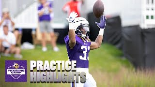 Vikings Training Camp Highlights  July 31 [upl. by Denae]