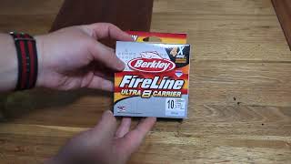 Berkley Fireline Ultra 8 Crystal Braided Fishing Line 300m Unboxing [upl. by Eiresed977]