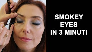 Tutorial smokey eyes in 3 minuti [upl. by Bron451]