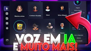 O MELHOR MODIFICADOR DE VOZ COM VÁRIAS VOZES FEMININAS E DE FAMOSOS  MUITO REAIS🎙️🚀 [upl. by Yrrat]