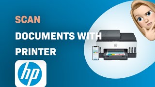 How to Scan Documents with the HP Smart Tank 7305 Printer [upl. by Naara]