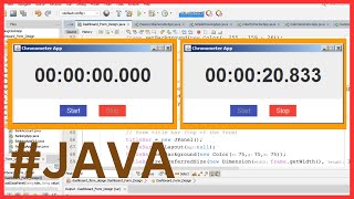 Java Project Tutorial  Create Stopwatch In Java Netbeans  Java Chronometer App With Source Code [upl. by Yntrok]