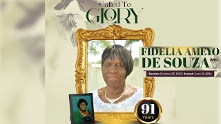 Burial Mass for the late Fidelia Ameyo De Souza [upl. by Kapeed929]