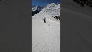 April slalom training in Zinal Switzerland [upl. by Lamaj]