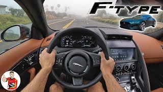 The 2022 Jaguar FType P450 V8 Coupe is All About Aesthetics  Acoustics POV Drive Review [upl. by Gebhardt]