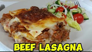 Easy Beef Lasagna Recipe [upl. by Birch149]